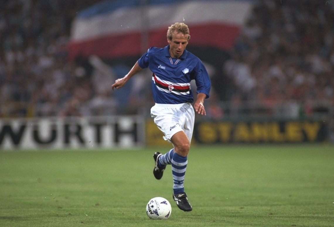 O artilheiro Jürgen Klinsmann foi adorado pela torcida da Inter ...