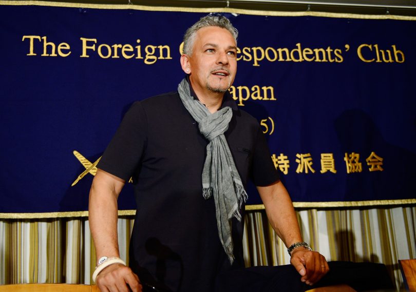 Roberto Baggio em evento no Japão