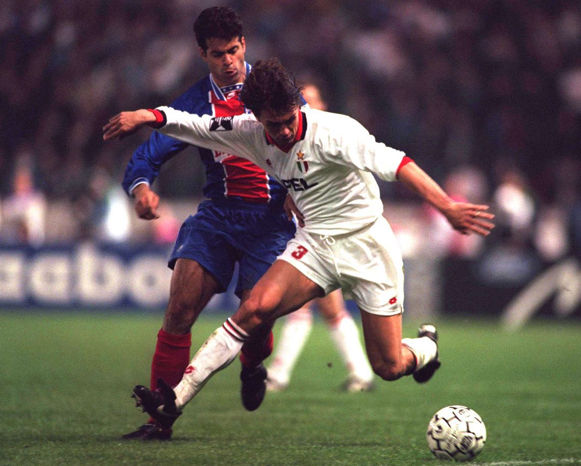 Forza Milan! Magazine - 4 Avril 1995 - Saarbrücken Vs PSG - Weah, Desailly, Boban